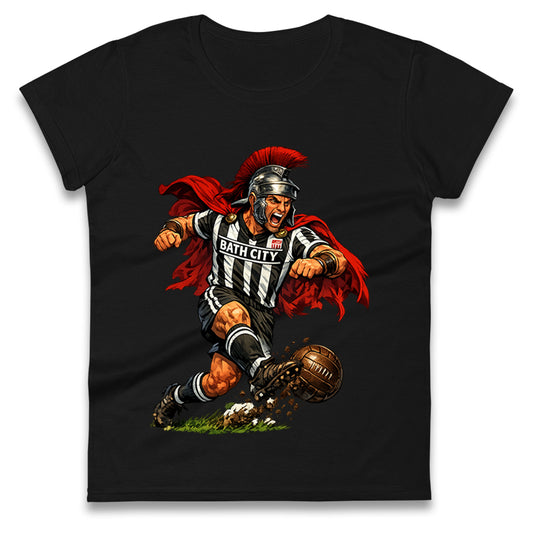 Retro Bath City Football Ladies T Shirt