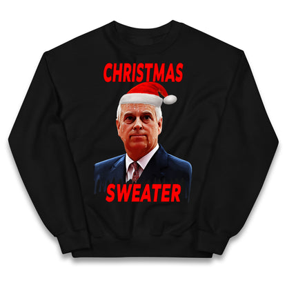 Prince Andrew Christmas Kids Jumper