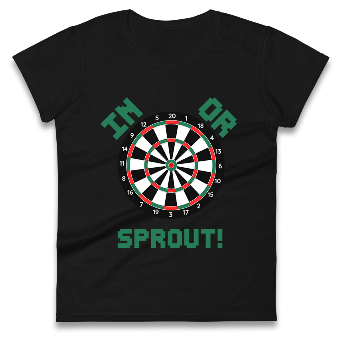 dartboard christmas womens t shirt
