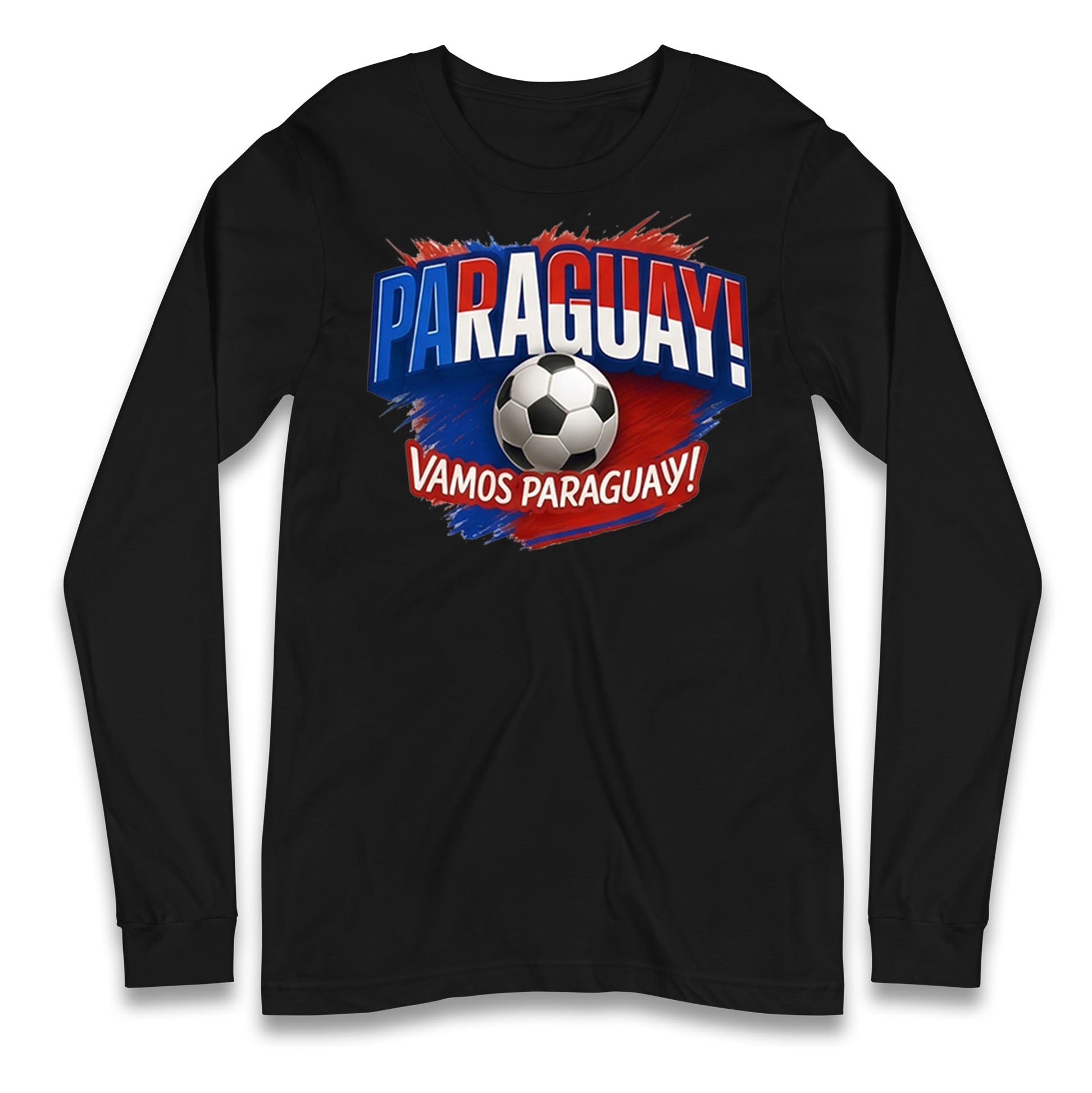 Paraguay Retro World Cup Longsleeve T Shirt