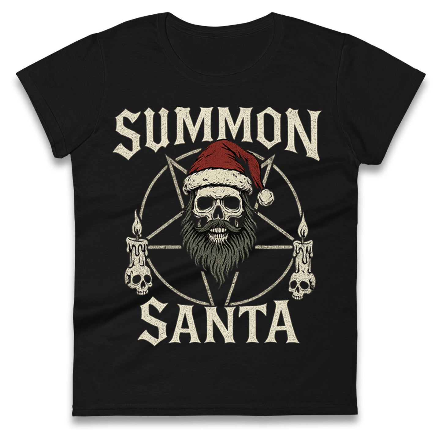 Goth Christmas Ladies T Shirt