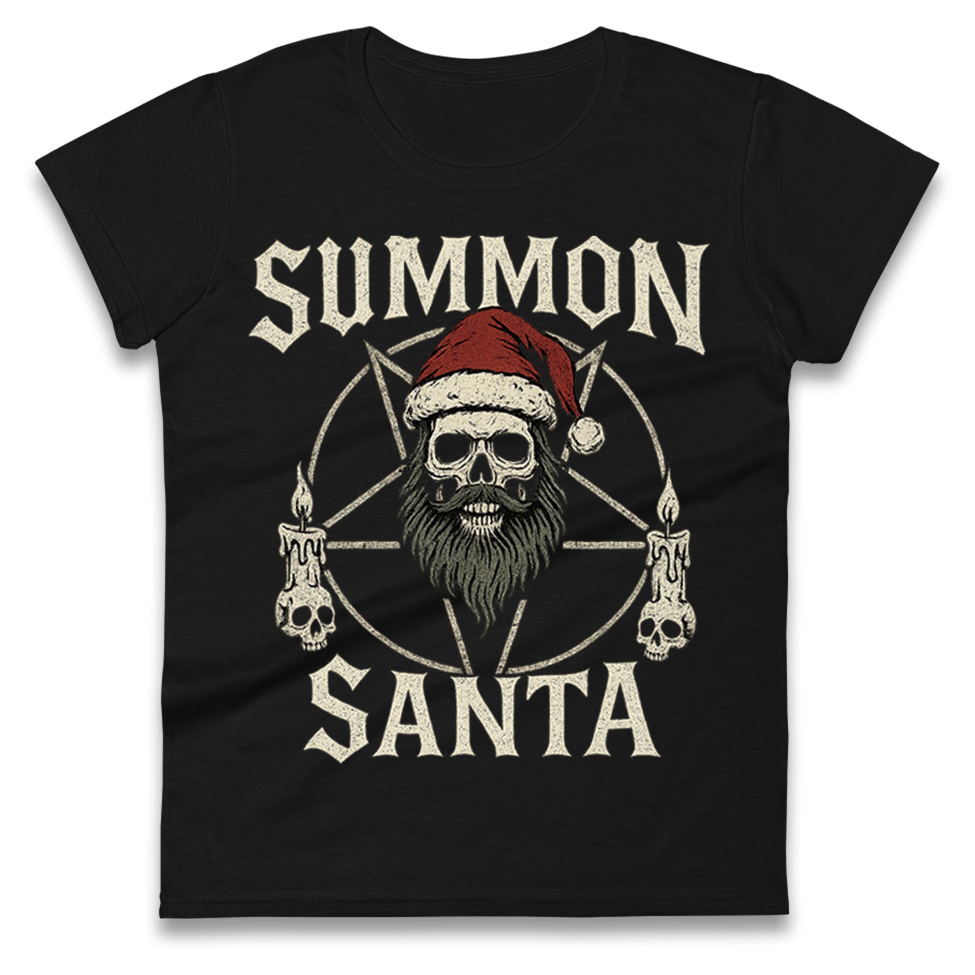 Goth Christmas Ladies T Shirt