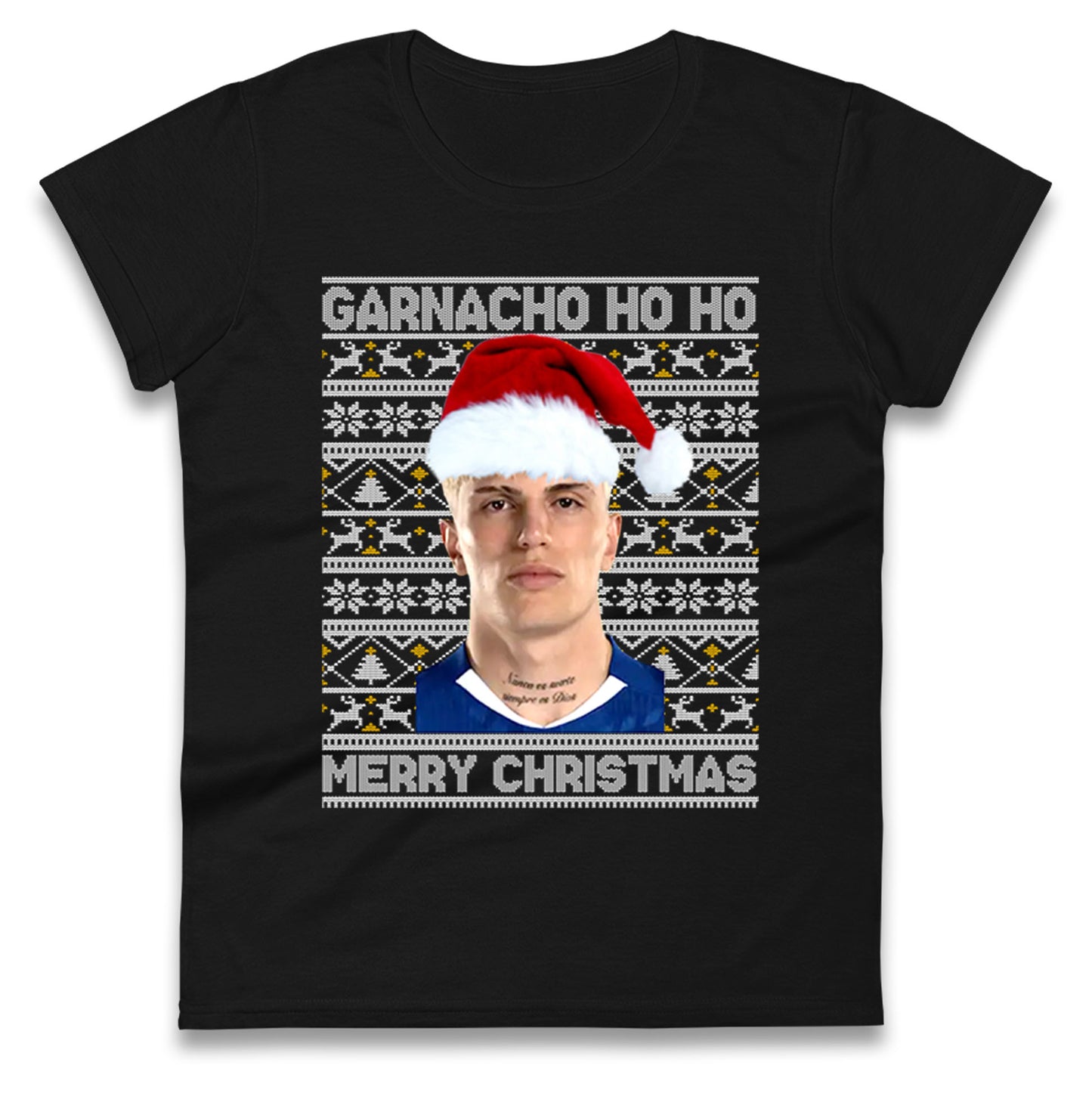 Garnacho Christmas Ladies T Shirt
