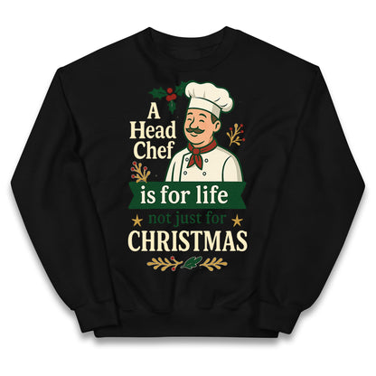 Head Chef Christmas Kids Jumper