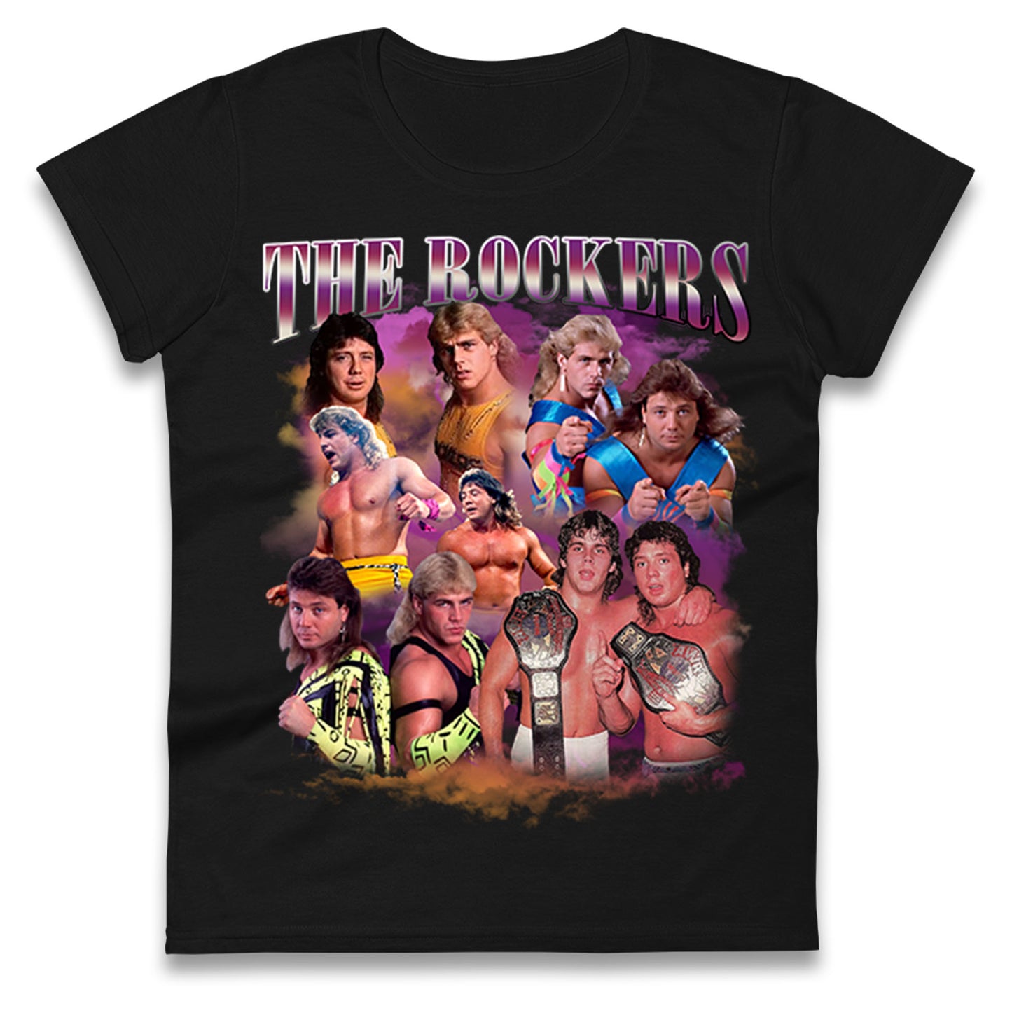 Retro The Rockers Bootleg Wrestling Womens T Shirt