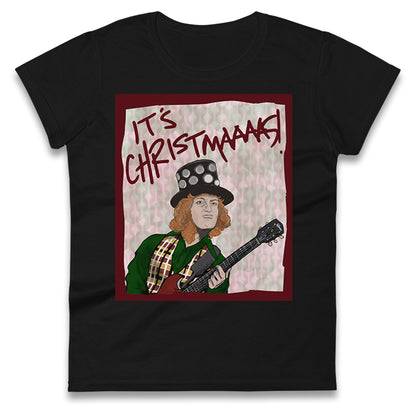 Noddy Holder Christmas Ladies T Shirt