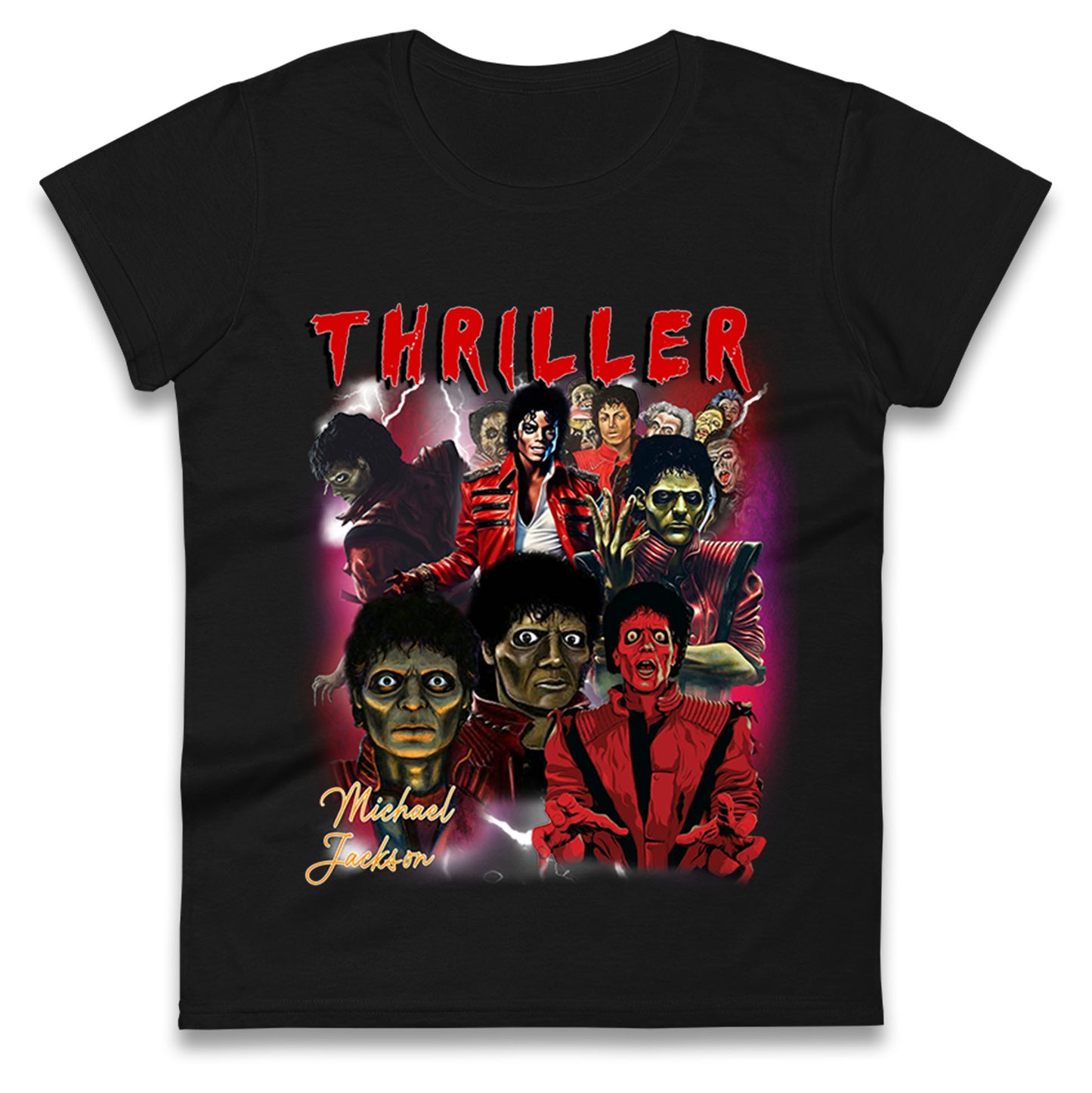 Michael Jackson Thriller Halloween Bootleg Womens t shirt