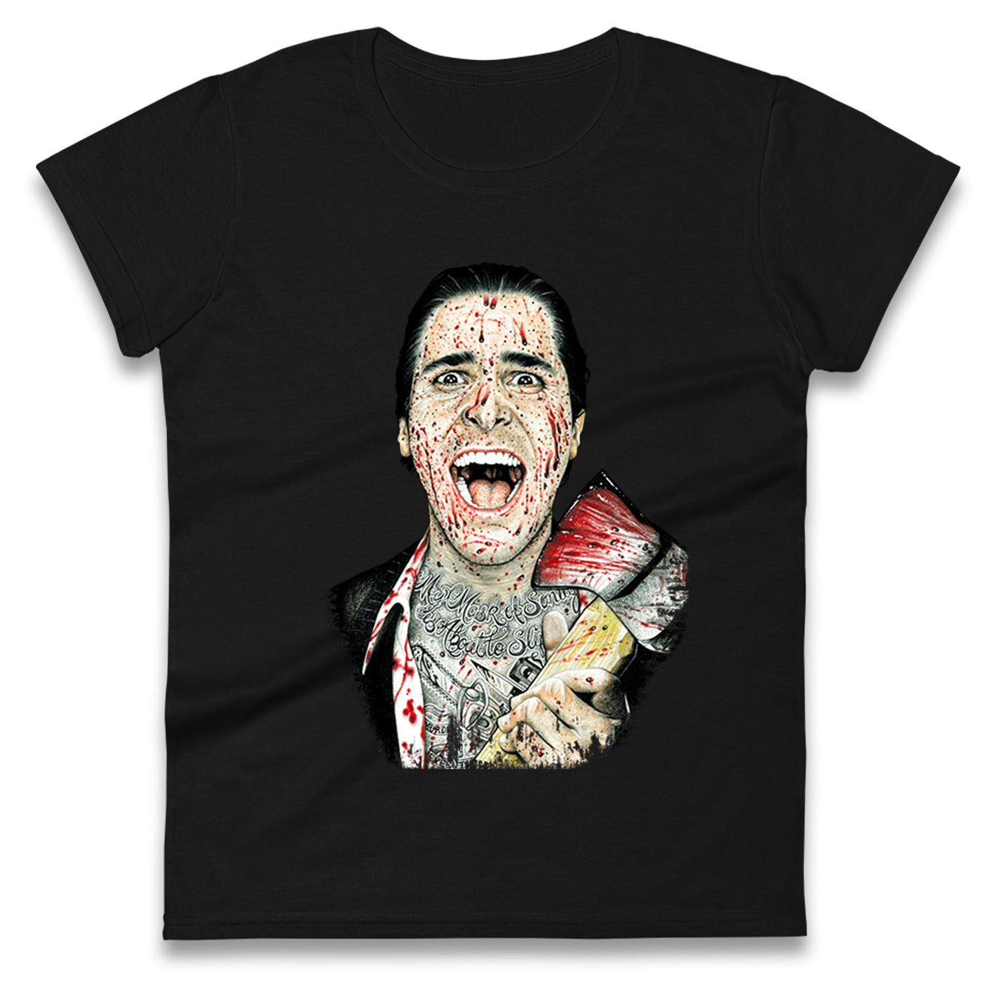 American Psycho Halloween Womens t shirt