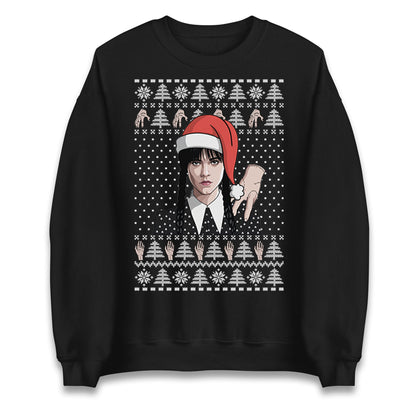 Wednesday Addams Ugly Christmas Sweater