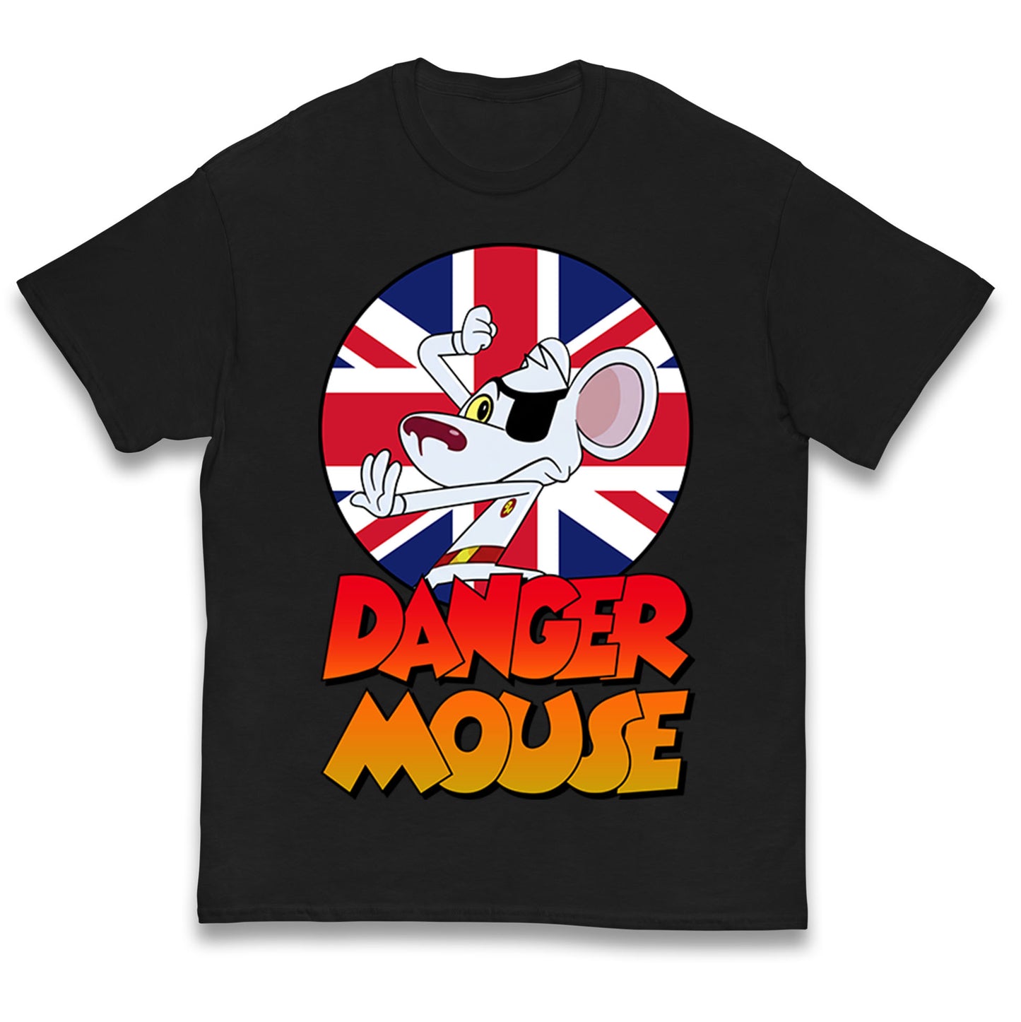 Danger Mouse Union Jack Kids T Shirt