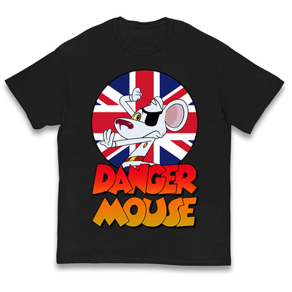 Danger Mouse Union Jack Kids T Shirt
