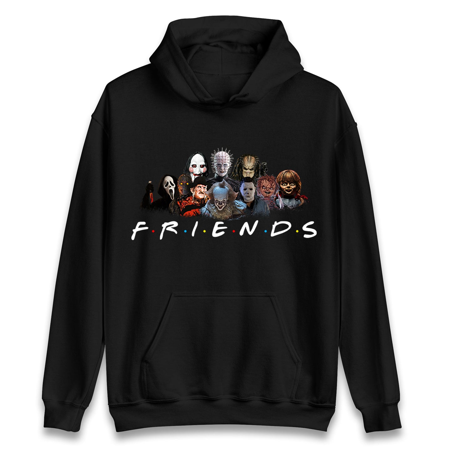 Horror Characters Friends Halloween Unisex Hoodie