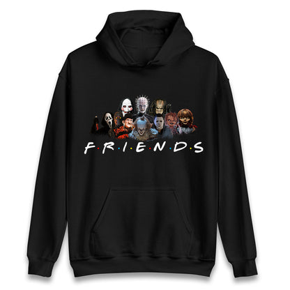 Horror Characters Friends Halloween Unisex Hoodie