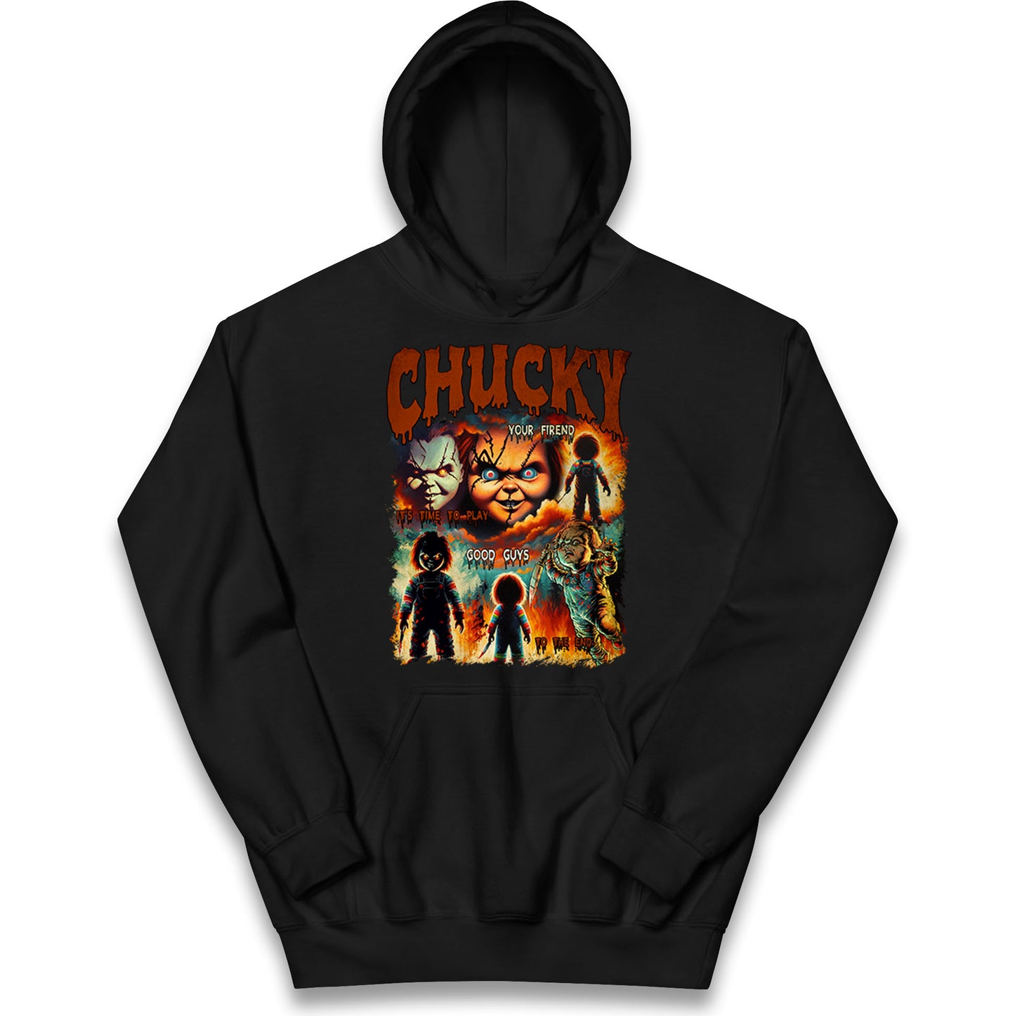 Chucky Doll Good Guys Halloween Bootleg Kids Hoodie
