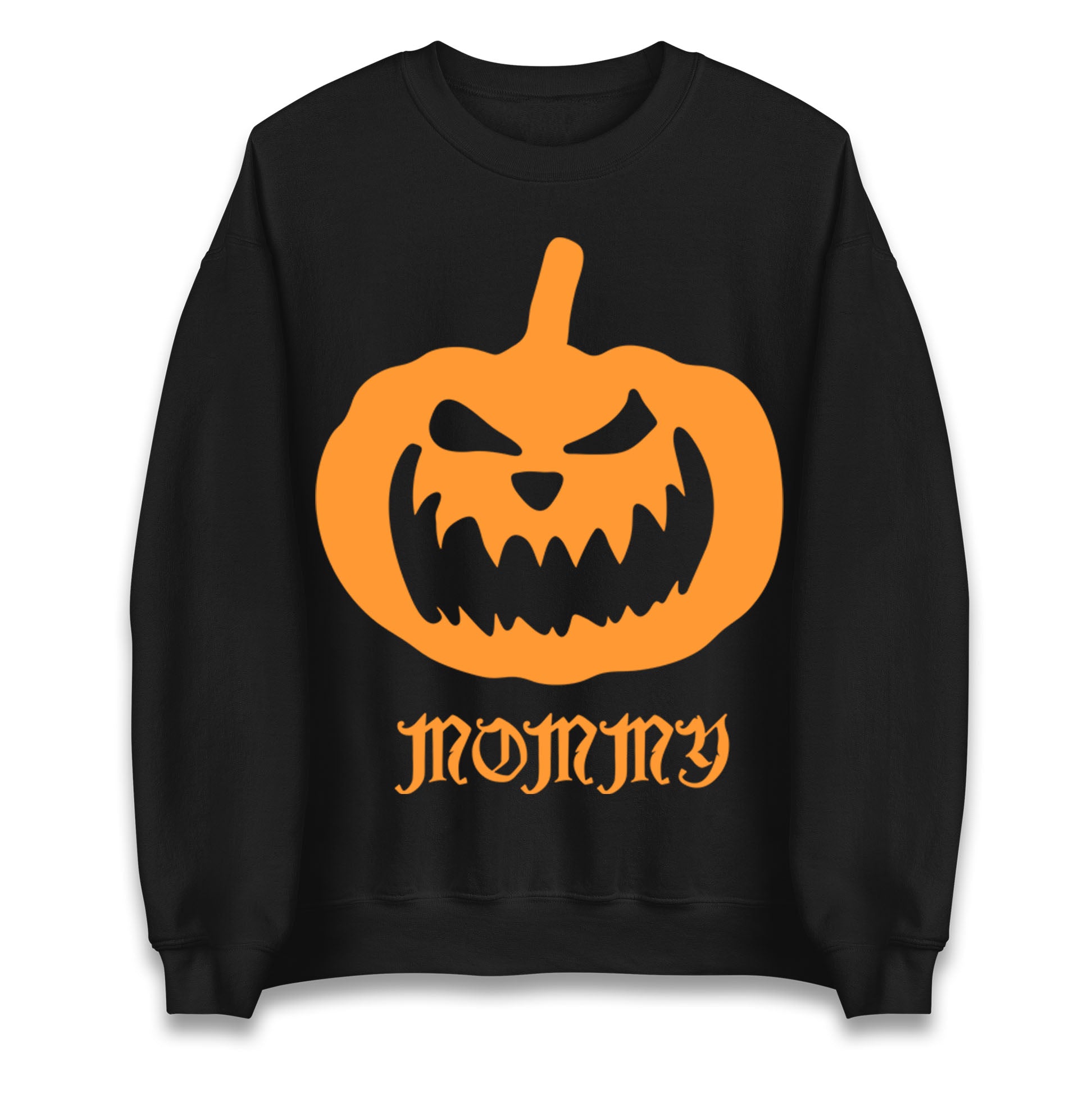 Scary Pumpkin Mommy Halloween Sweatshirt
