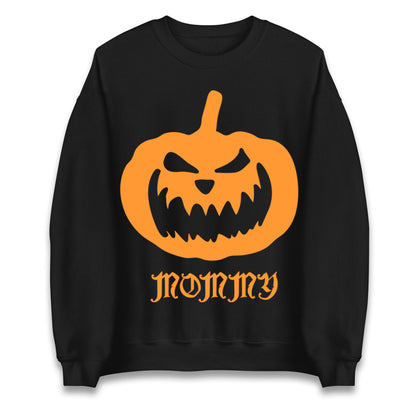 Scary Pumpkin Mommy Halloween Sweatshirt
