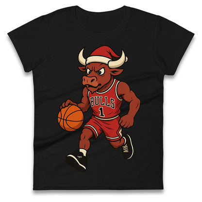 Chicago Bulls Christmas Ladies T Shirt