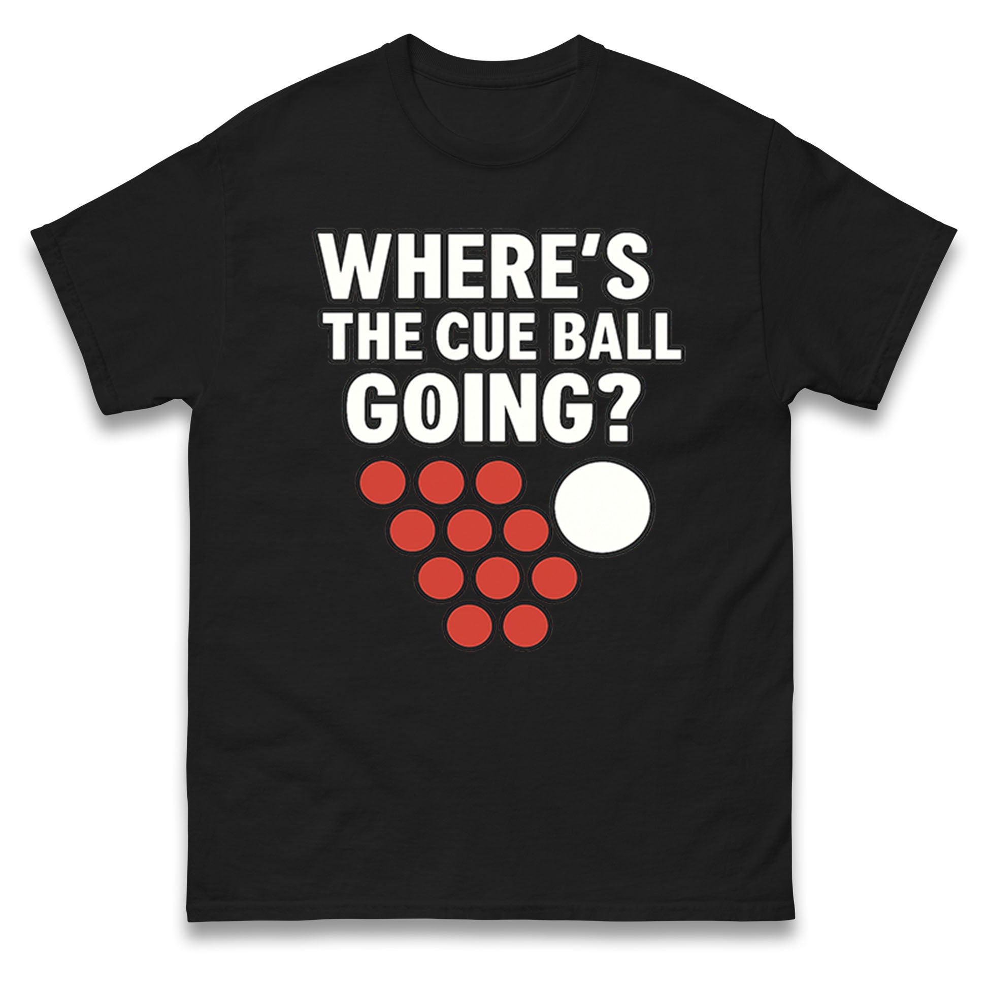 Where’s The Cue Ball Going T Shirt 