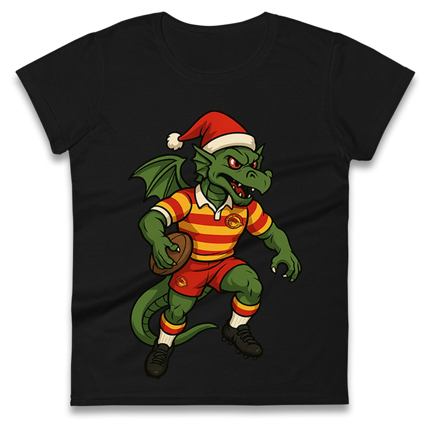 Catalans Dragons Christmas Ladies T Shirt