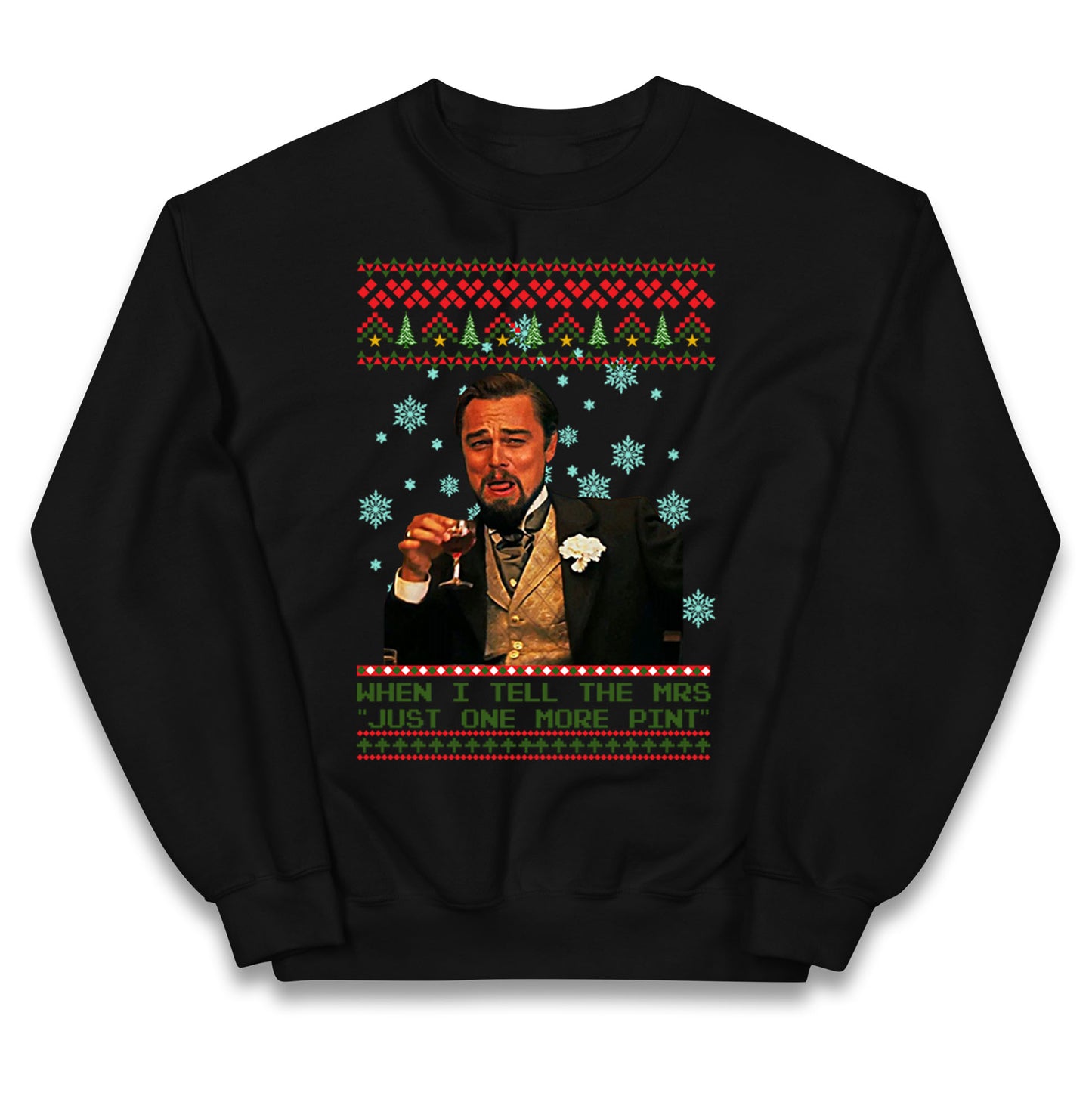 leonardo dicaprio christmas jumper