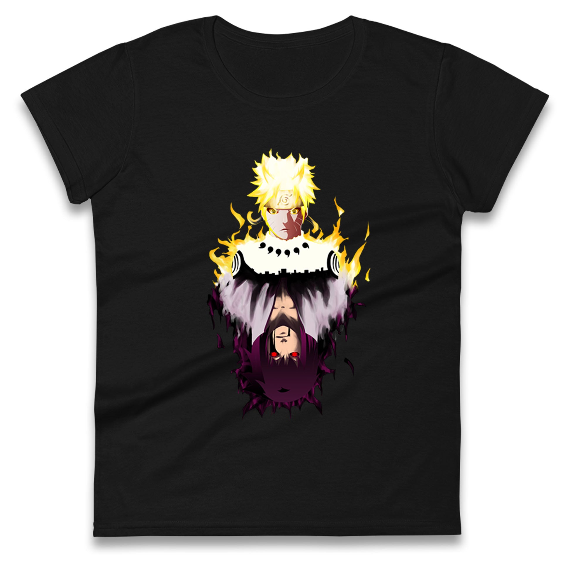 Naruto Uzumaki & Sasuke Uchiha Womens T Shirt
