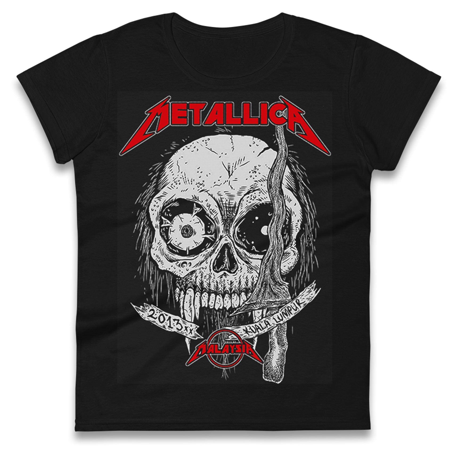 Metallica 2013 Kuala lumpur Ladies T Shirt