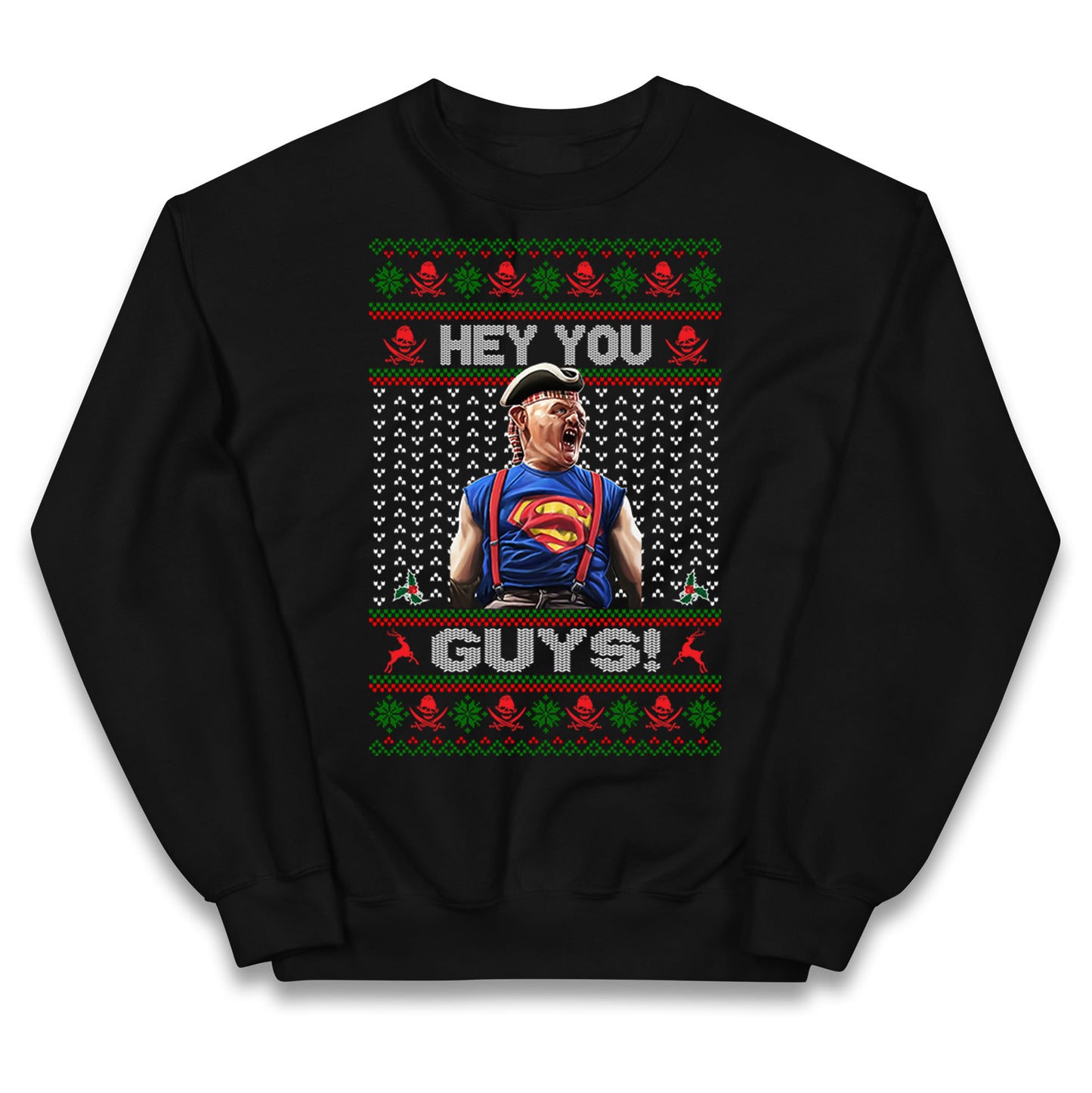 Goonies Sloth Christmas Kids Jumper