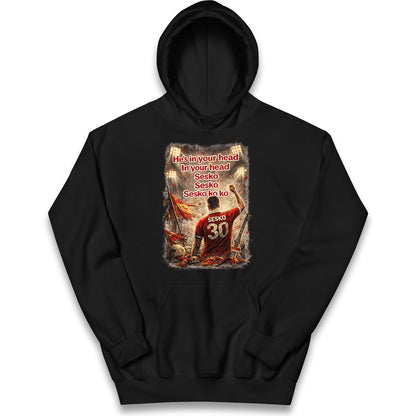 He's in Your Head in Your Head Sesko Sesko Sesko ko ko Kids Hoodie