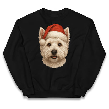 West Highland White Terrier Christmas Kids Jumper