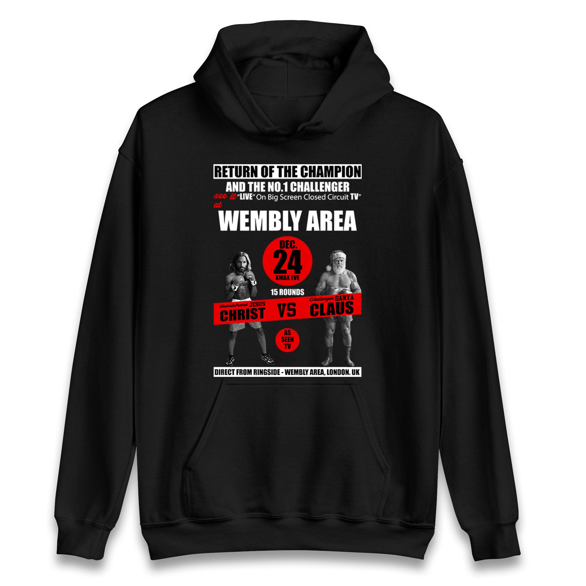Jesus Christ Vs Santa Claus Hoodie