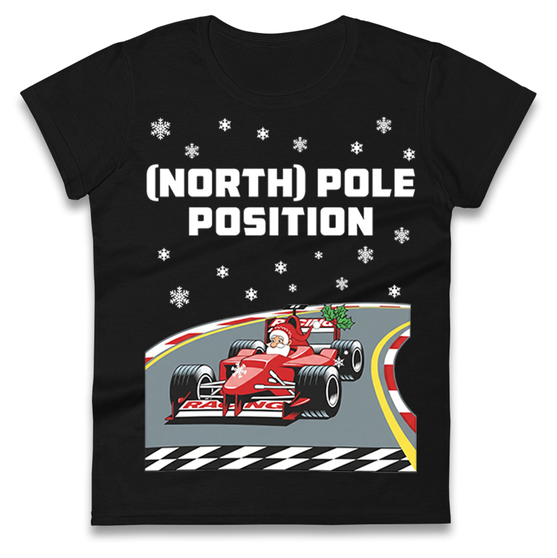 North Pole Christmas Ladies T Shirt