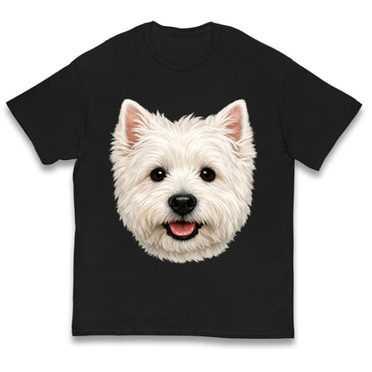West Highland White Terrier Dog Face Kids T Shirt