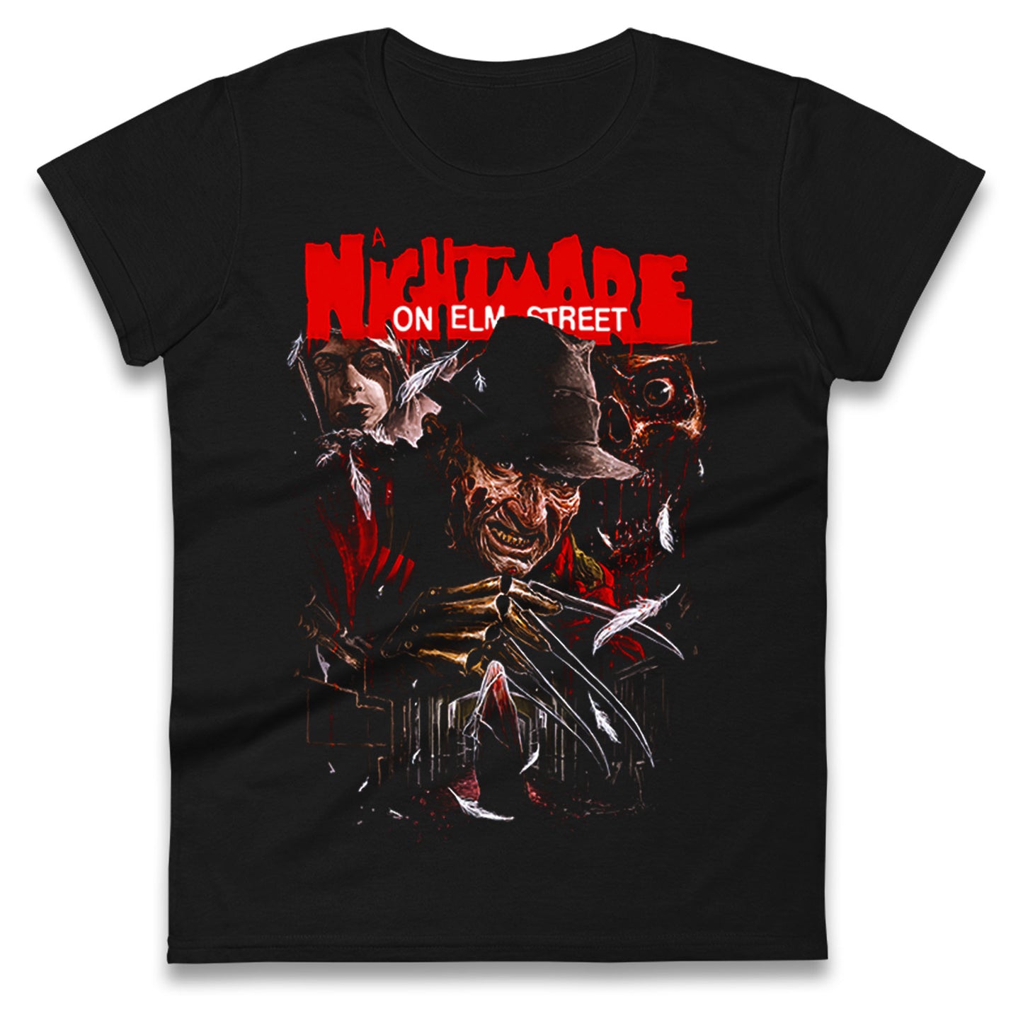 A Nightmare On Elm Street Ladies T Shirt