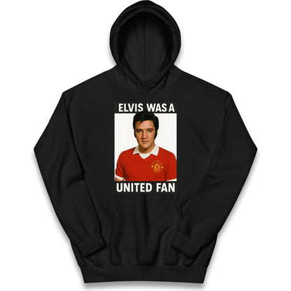 Elvis Presley Mnchester United Kids Hoodie