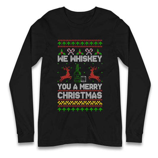 whisky Christmas Longsleeve T Shirt