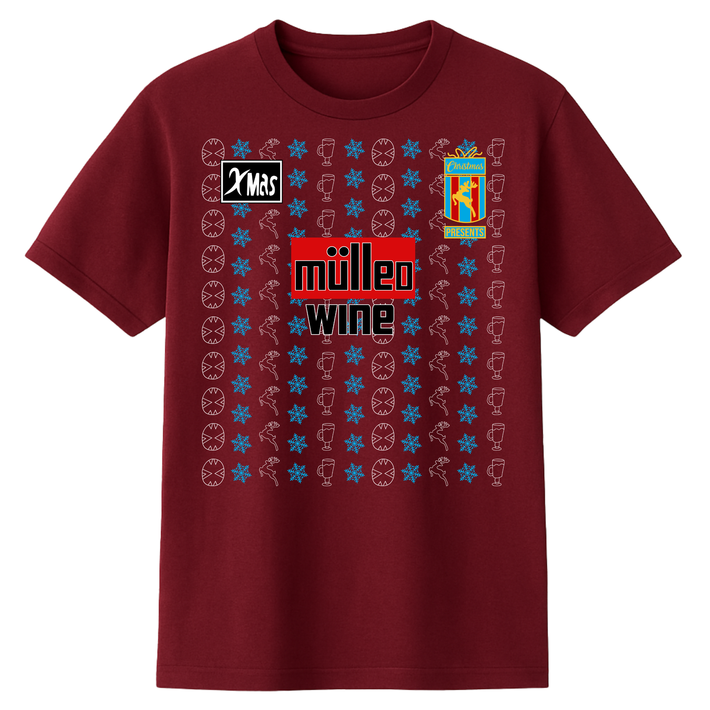 Aston Villa Mulled Wine Christmas Ladies Shirt