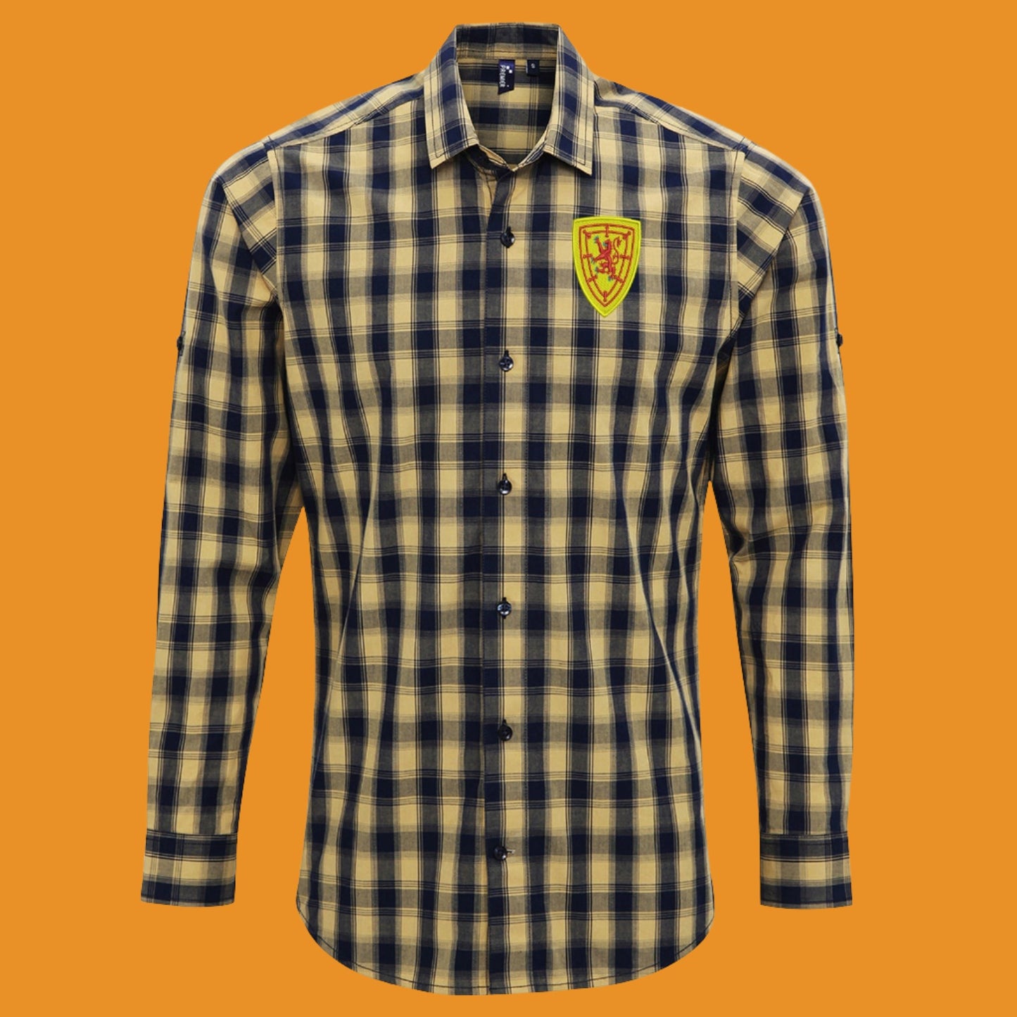 Retro Scotland 1879 Check Long Sleeve Shirt