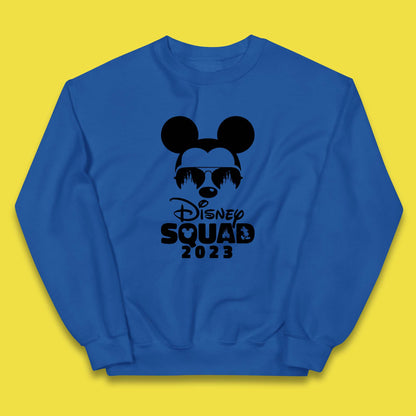 Disney Squad 2023 Mickey Mouse Minnie Mouse Disney Castle Cartoon Magic Kingdom Disneyland Trip Kids Jumper