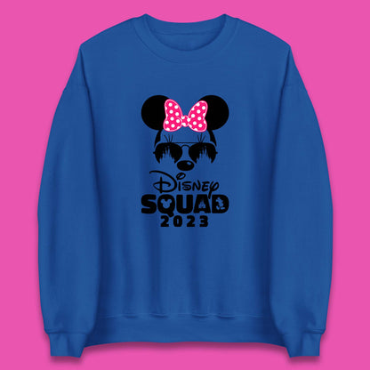 Disney Squad 2023 Mickey Mouse Minnie Mouse Disney Castle Cartoon Magic Kingdom Disneyland Trip Unisex Sweatshirt