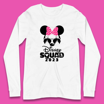 Disney Squad 2023 Mickey Mouse Minnie Mouse Disney Castle Cartoon Magic Kingdom Disneyland Trip Long Sleeve T Shirt