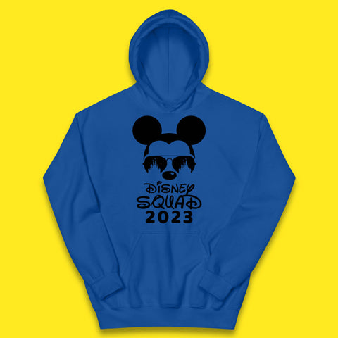 Disney Squad 2023 Mickey Mouse Minnie Mouse Cartoon Magic Kingdom Disney Castle Disneyland Trip Kids Hoodie