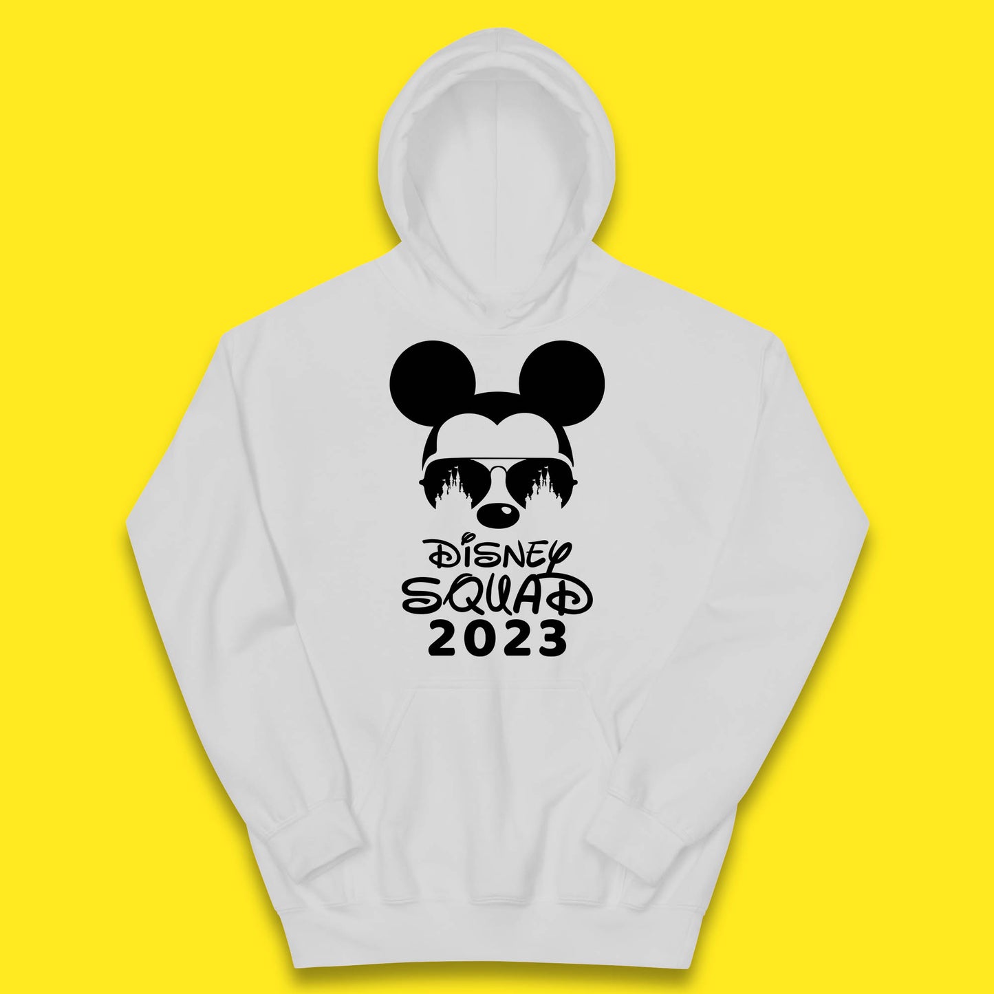 Disney Squad 2023 Mickey Mouse Minnie Mouse Cartoon Magic Kingdom Disney Castle Disneyland Trip Kids Hoodie