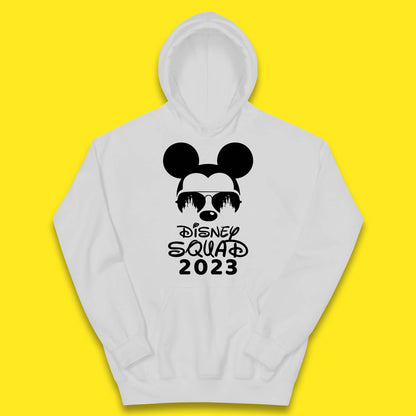 Disney Squad 2023 Mickey Mouse Minnie Mouse Cartoon Magic Kingdom Disney Castle Disneyland Trip Kids Hoodie