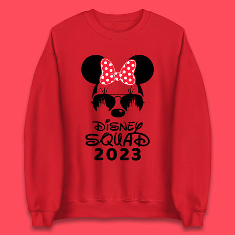 Disney Squad 2023 Mickey Mouse Minnie Mouse Cartoon Magic Kingdom Disney Castle Disneyland Trip Unisex Sweatshirt