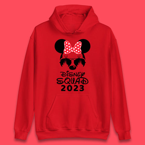 Disney Squad 2023 Mickey Mouse Minnie Mouse Cartoon Magic Kingdom Disney Castle Disneyland Trip Unisex Hoodie
