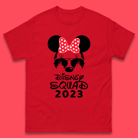 Disney Squad 2023 Mickey Mouse Minnie Mouse Cartoon Magic Kingdom Disney Castle Disneyland Trip Mens Tee Top