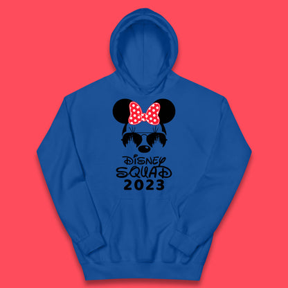 Disney Squad 2023 Mickey Mouse Minnie Mouse Cartoon Magic Kingdom Disney Castle Disneyland Trip Kids Hoodie