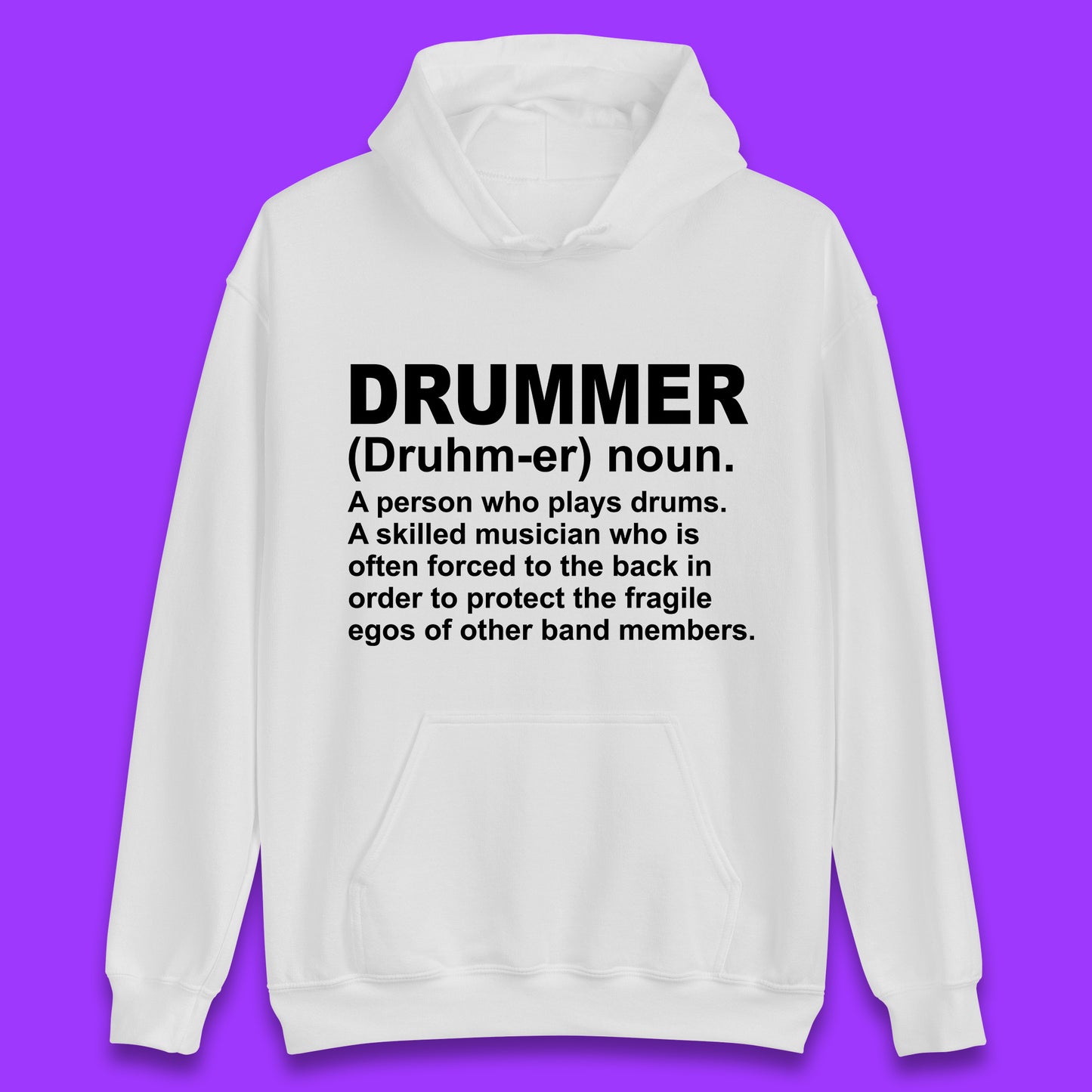 White Drummer Hoodie