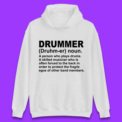 White Drummer Hoodie