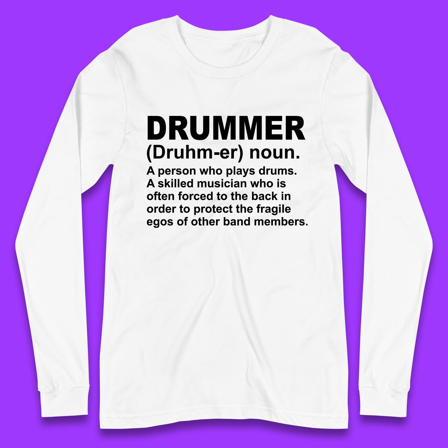 Drummer Long Sleeve T Shirt for Sale